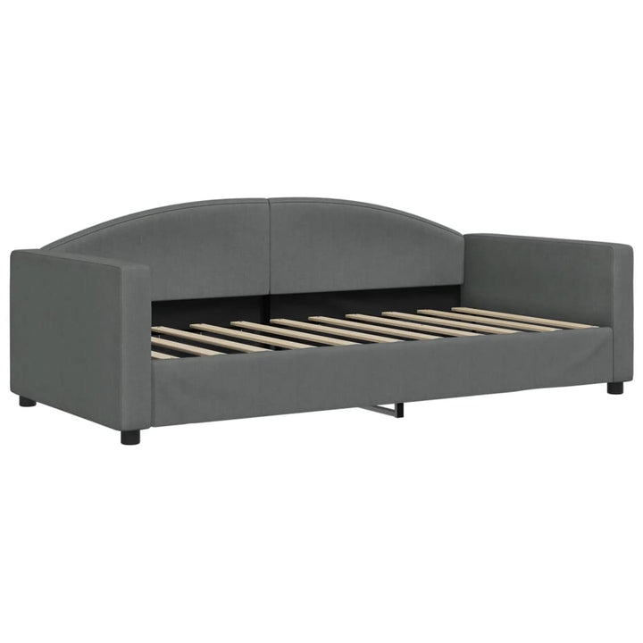 daybed med madras 90x190 cm stof mørkegrå