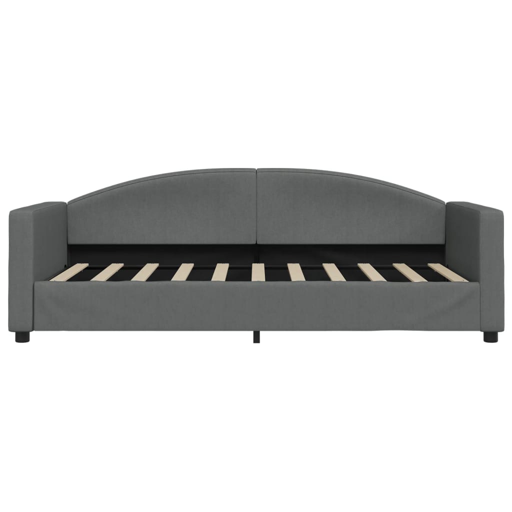 daybed med madras 90x190 cm stof mørkegrå