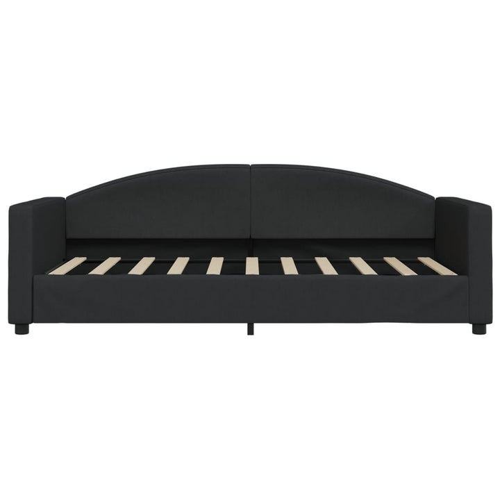 daybed med madras 90x190 cm stof sort