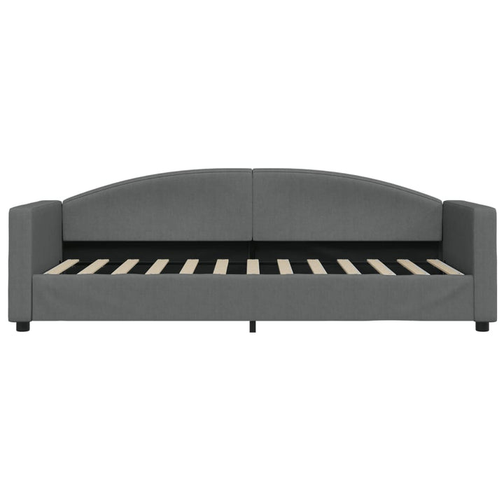 daybed med udtræk 80x200 cm stof mørkegrå