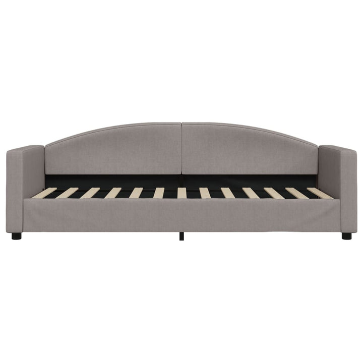 daybed med udtræk 80x200 cm stof gråbrun