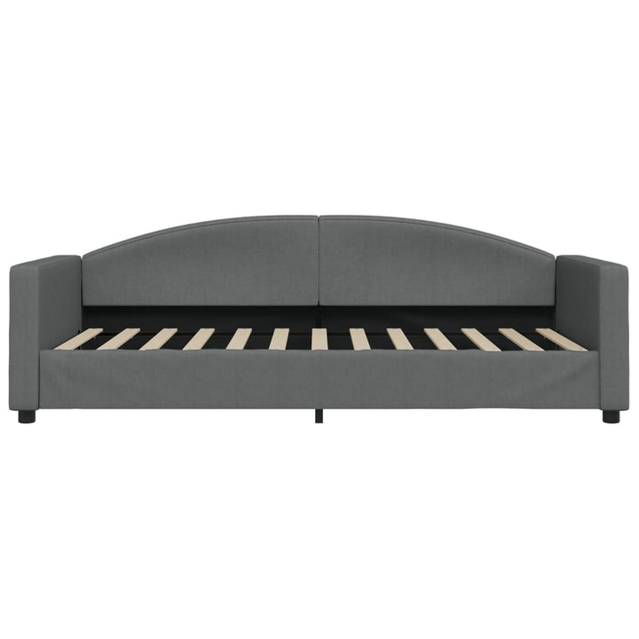daybed med udtræk 90x200 cm stof mørkegrå