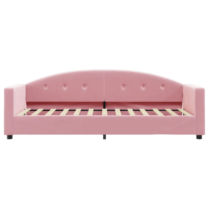 daybed med madras 80x200 cm velour pink
