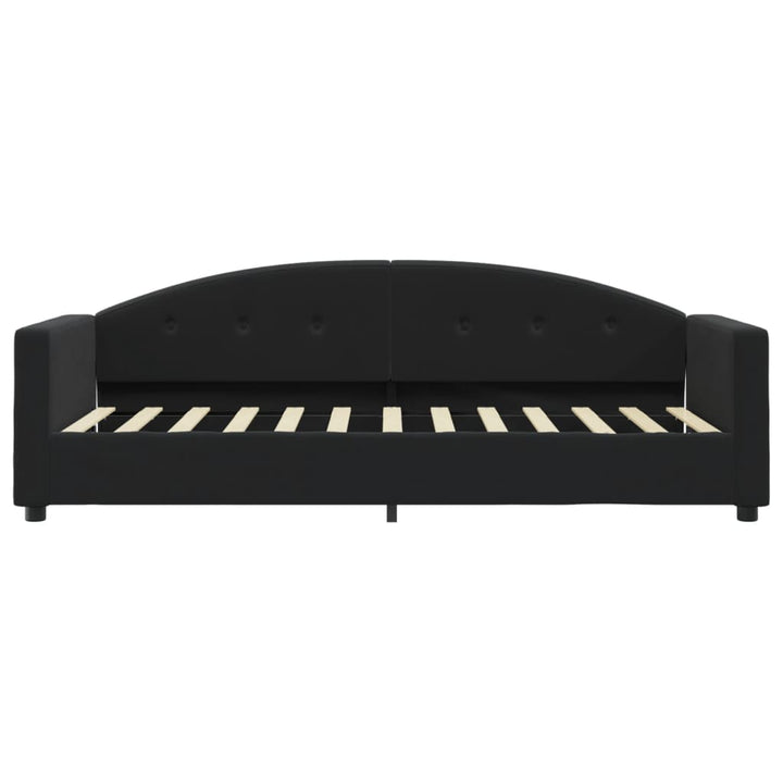 daybed med madras 80x200 cm velour sort