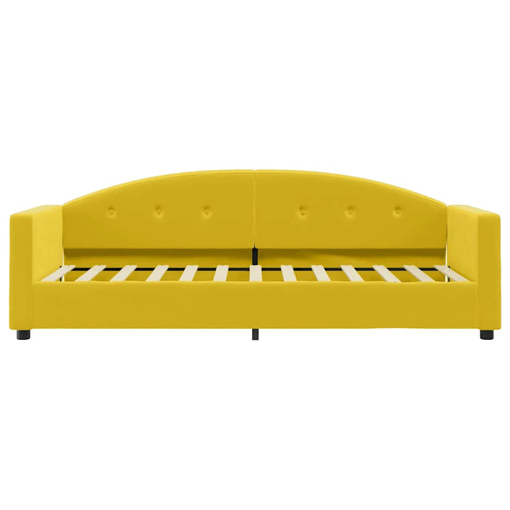 daybed med madras 80x200 cm velour gul