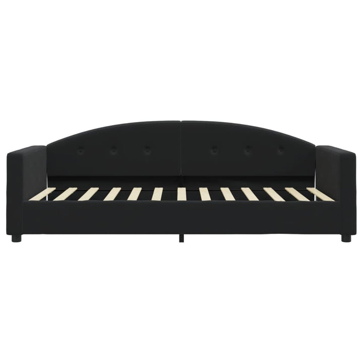 daybed med madras 90x200 cm velour sort