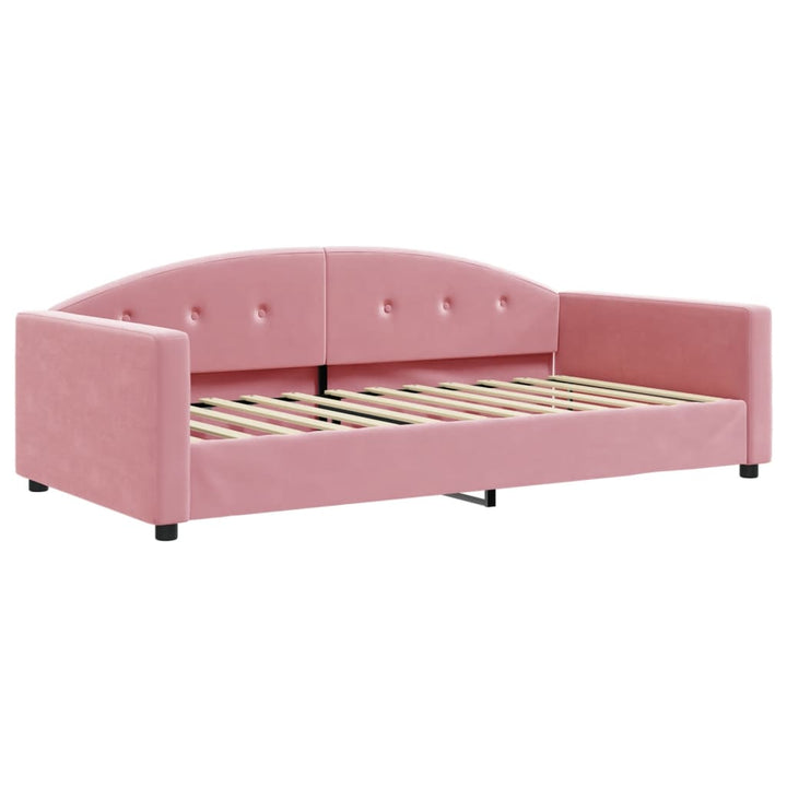 daybed med madras 100x200 cm velour pink