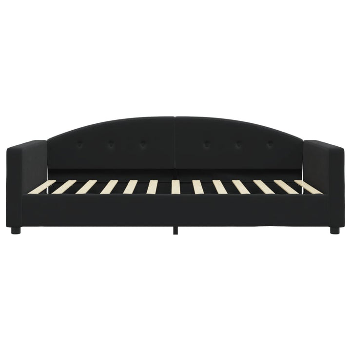 daybed med madras 100x200 cm velour sort
