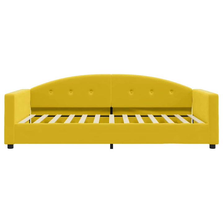 daybed med madras 100x200 cm velour gul