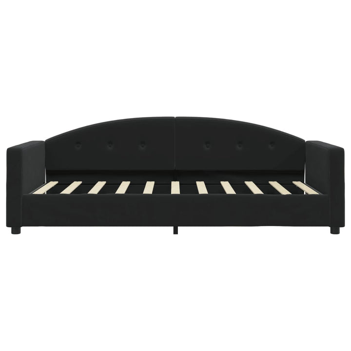 daybed med madras 90x190 cm velour sort