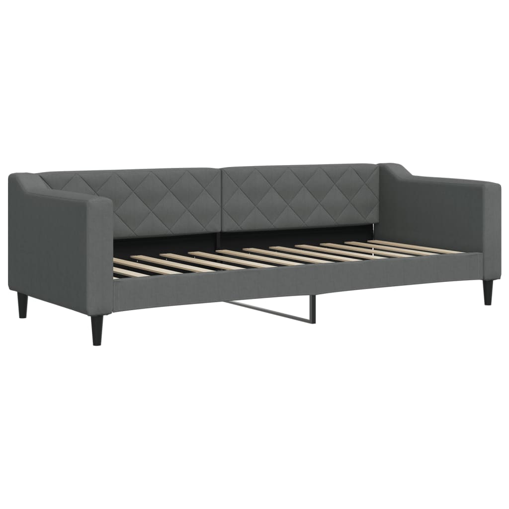 daybed med madras 80x200 cm stof mørkegrå