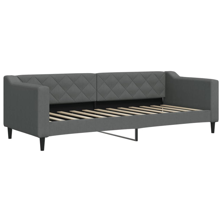 daybed med madras 80x200 cm stof mørkegrå