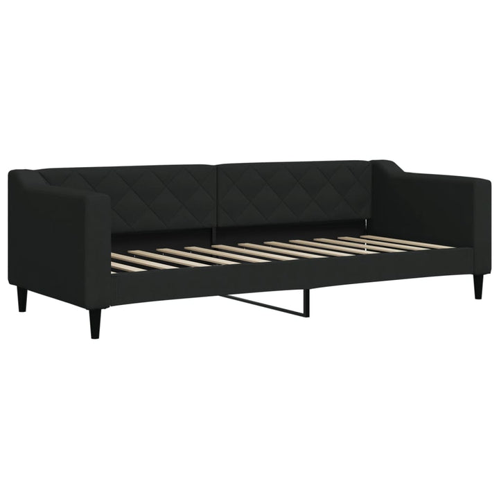 daybed med madras 80x200 cm stof sort