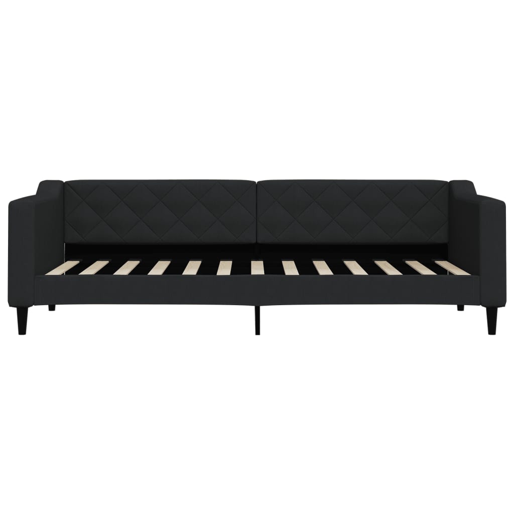 daybed med madras 80x200 cm stof sort