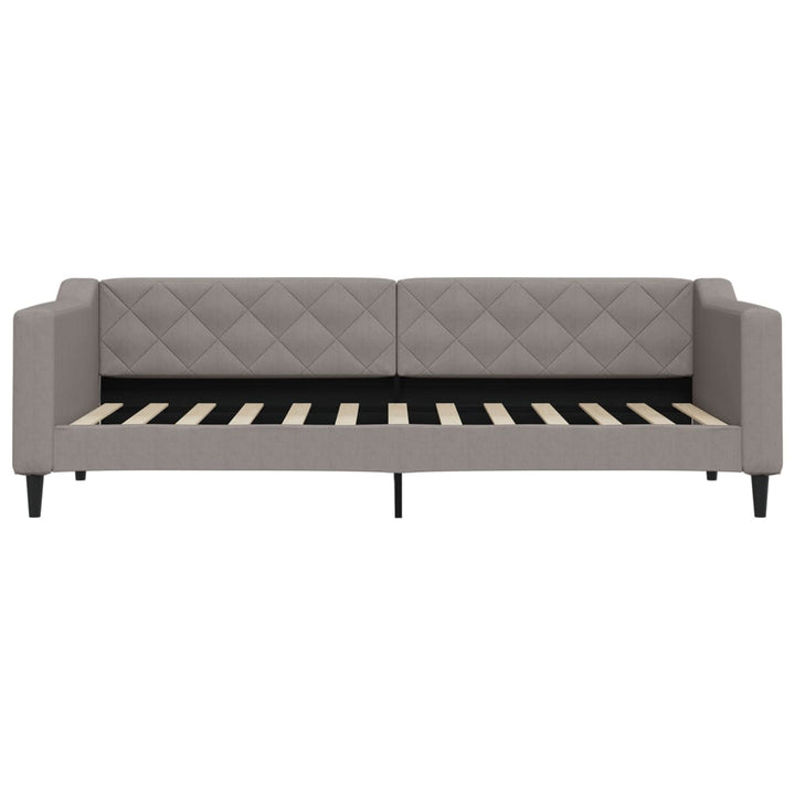 daybed med madras 80x200 cm stof gråbrun