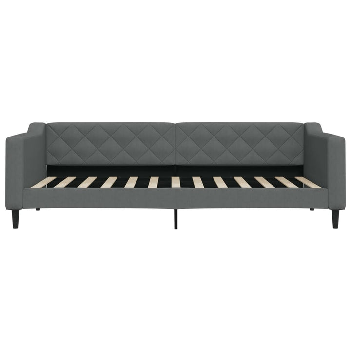 daybed med madras 90x200 cm stof mørkegrå