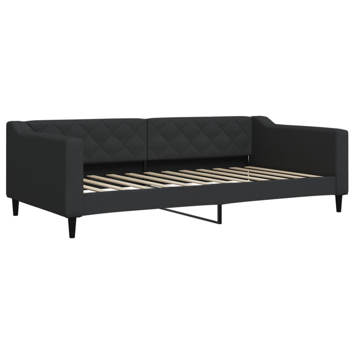 daybed med madras 100x200 cm stof sort