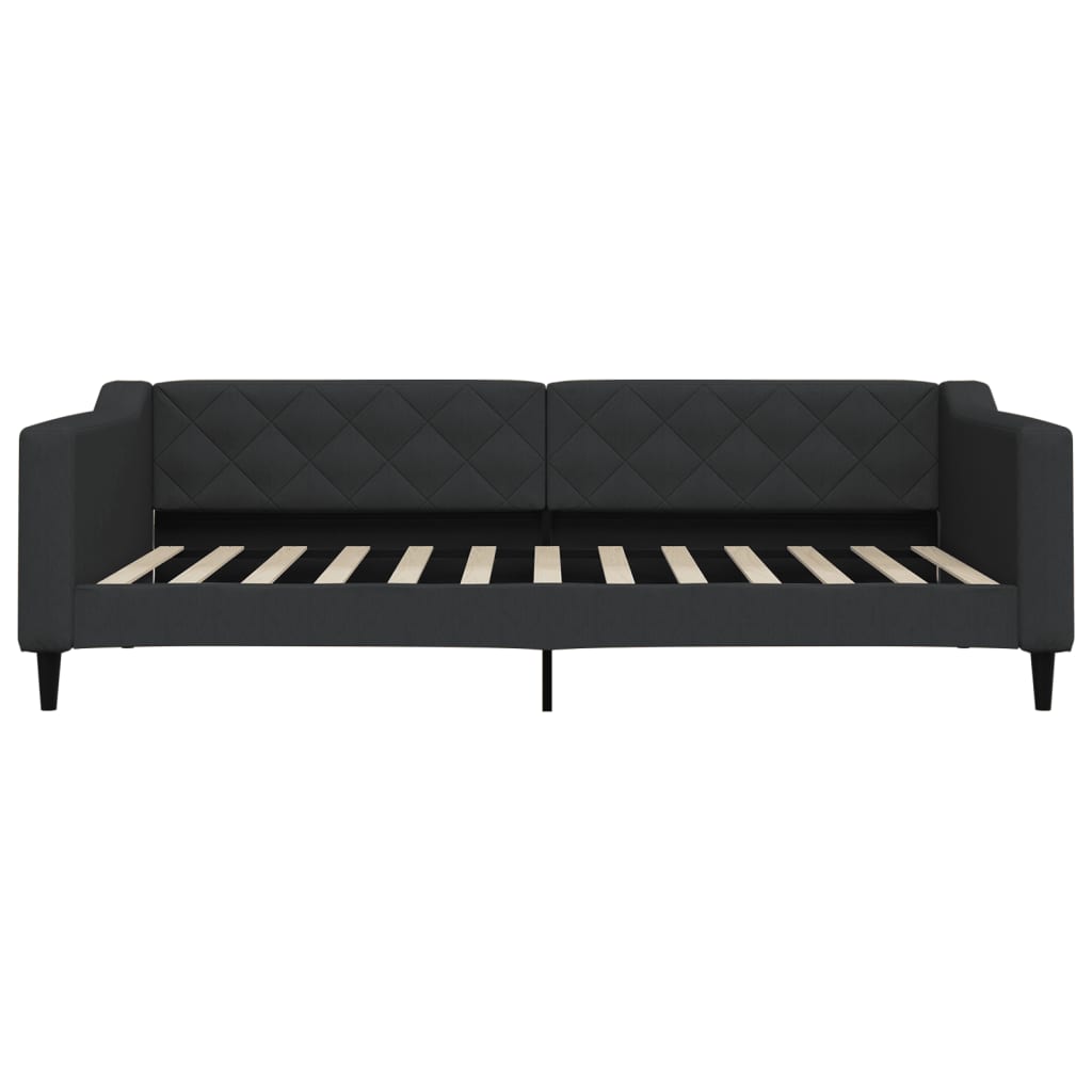 daybed med madras 100x200 cm stof sort