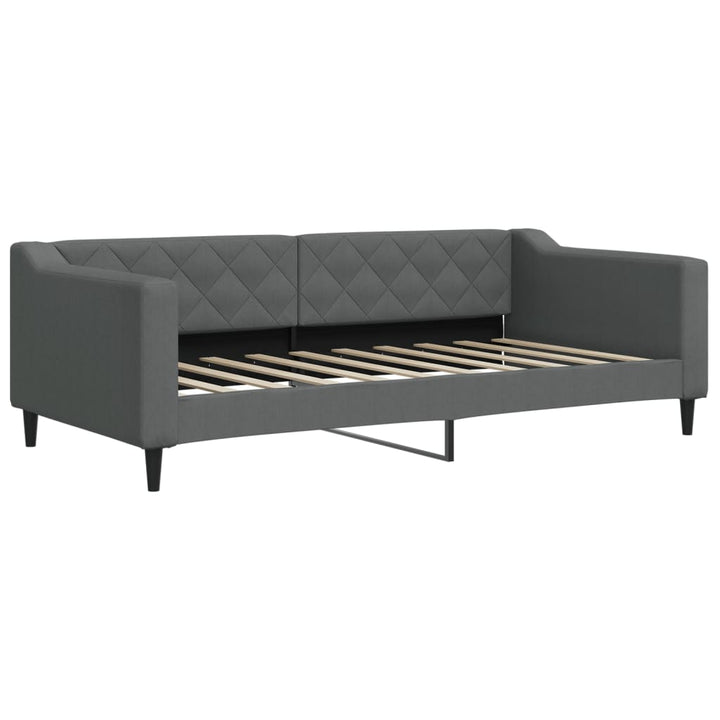 daybed med madras 90x190 cm stof mørkegrå