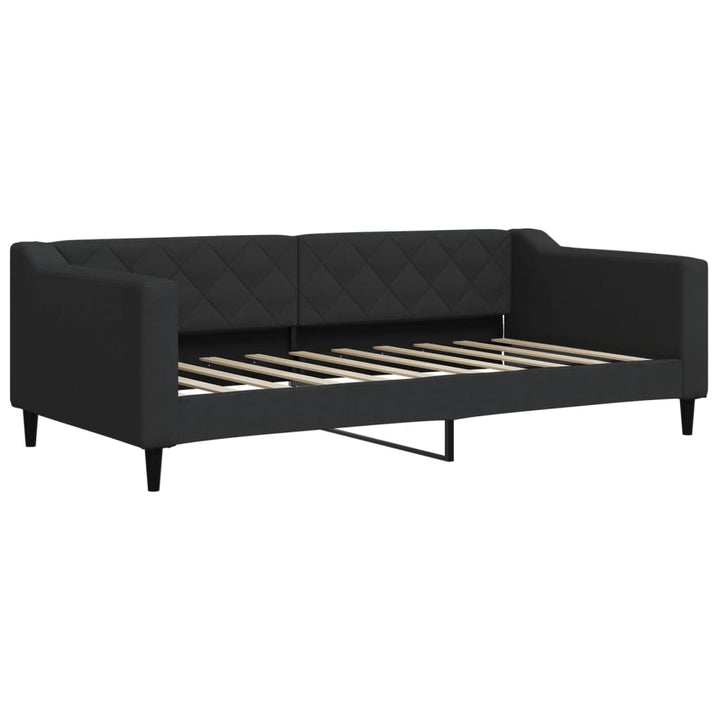 daybed med madras 90x190 cm stof sort
