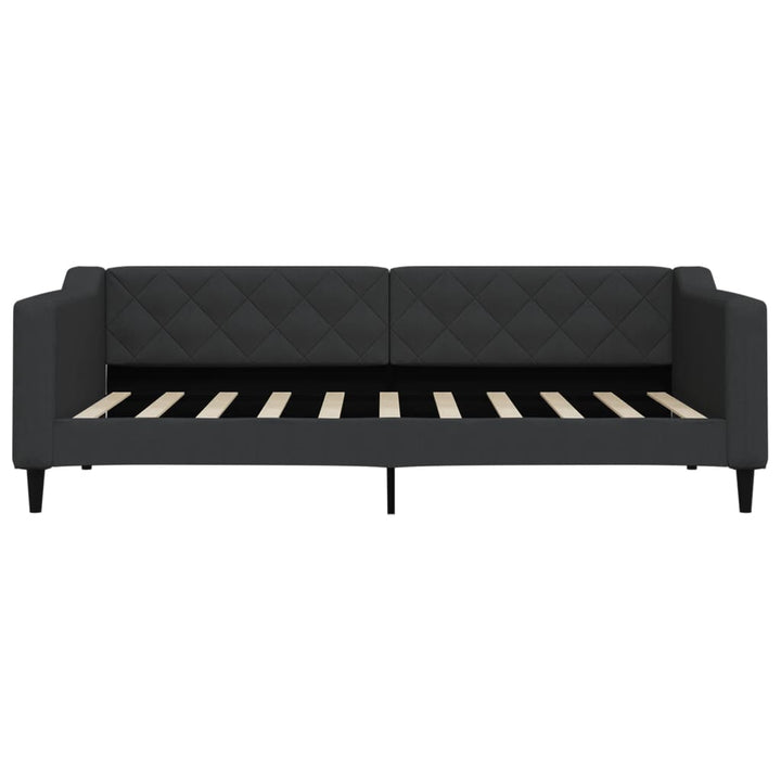daybed med madras 90x190 cm stof sort