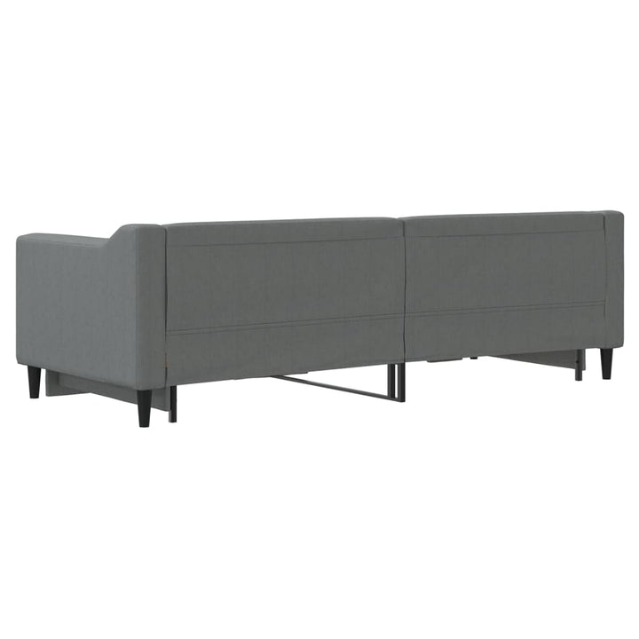 daybed med udtræk 80x200 cm stof mørkegrå