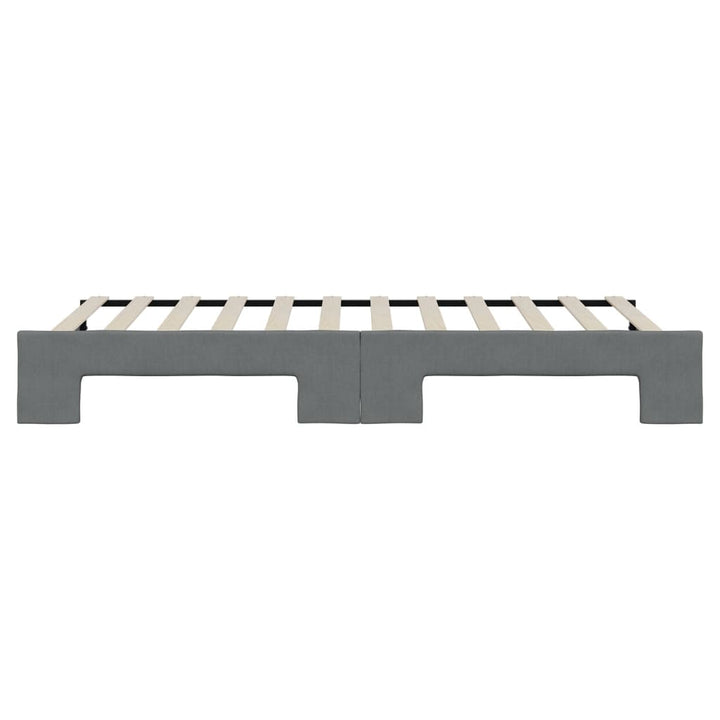 daybed med udtræk 90x200 cm stof mørkegrå