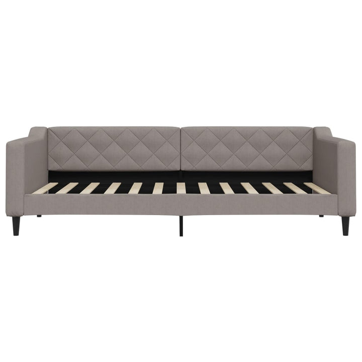 daybed med udtræk 90x200 cm stof gråbrun