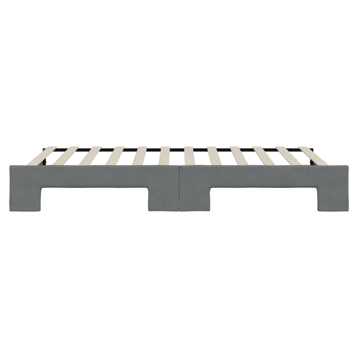 daybed med udtræk 100x200 cm stof mørkegrå