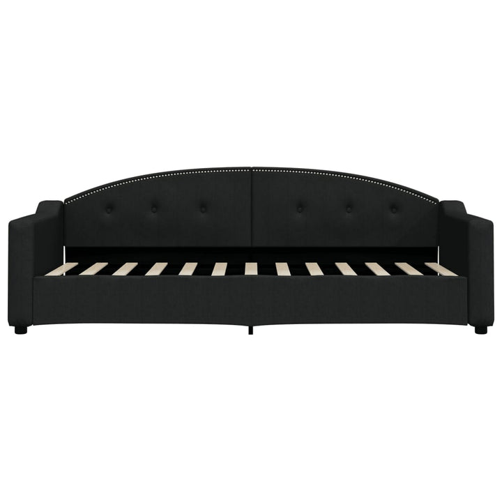 daybed med madras 80x200 cm stof sort
