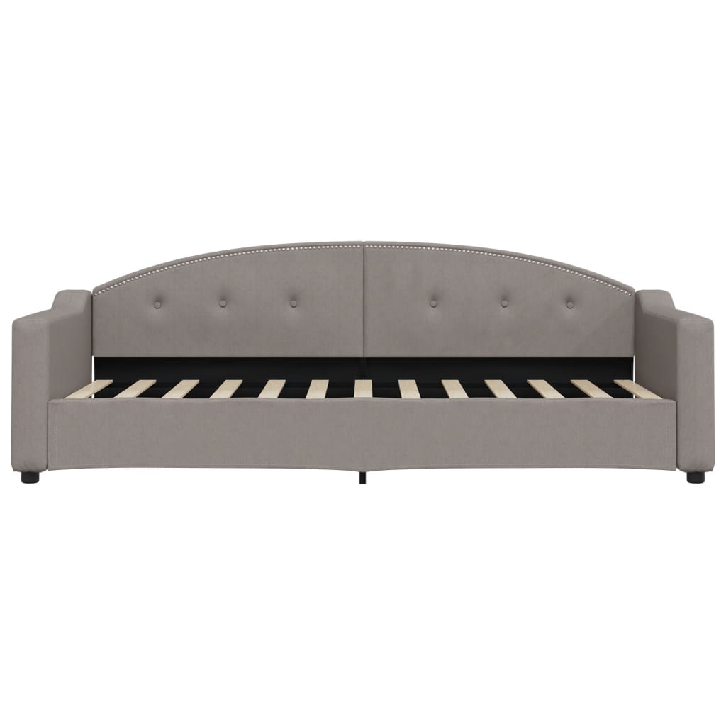 daybed med madras 80x200 cm stof gråbrun