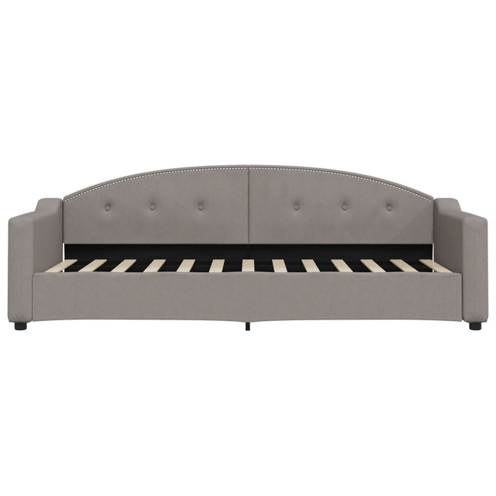 daybed med madras 80x200 cm stof gråbrun
