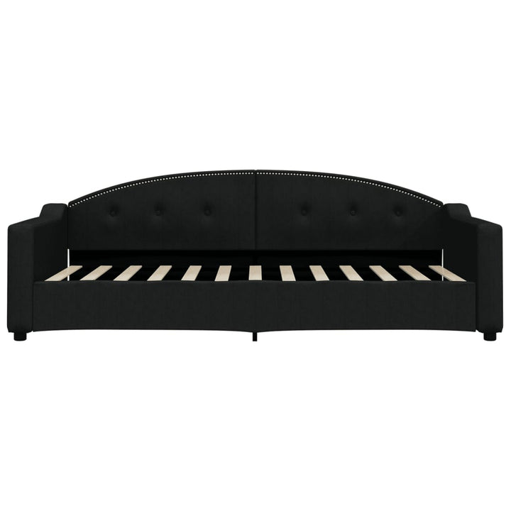 daybed med madras 90x200 cm stof sort
