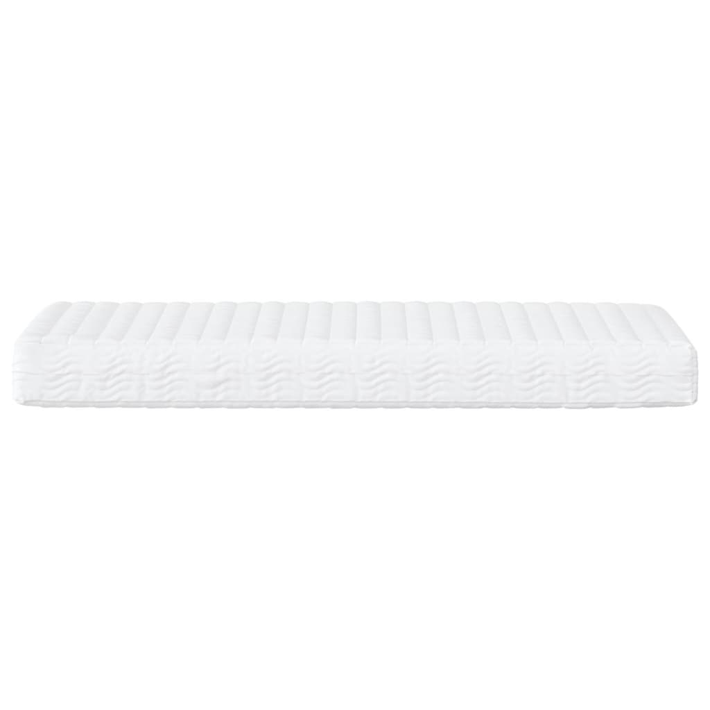 daybed med madras 90x200 cm stof cremefarvet