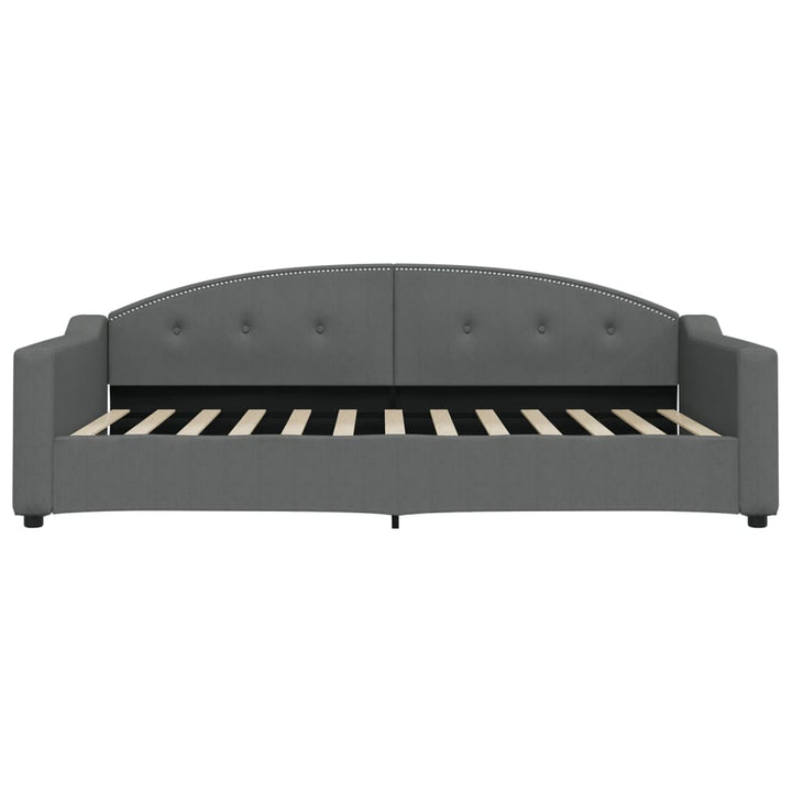daybed med madras 100x200 cm stof mørkegrå