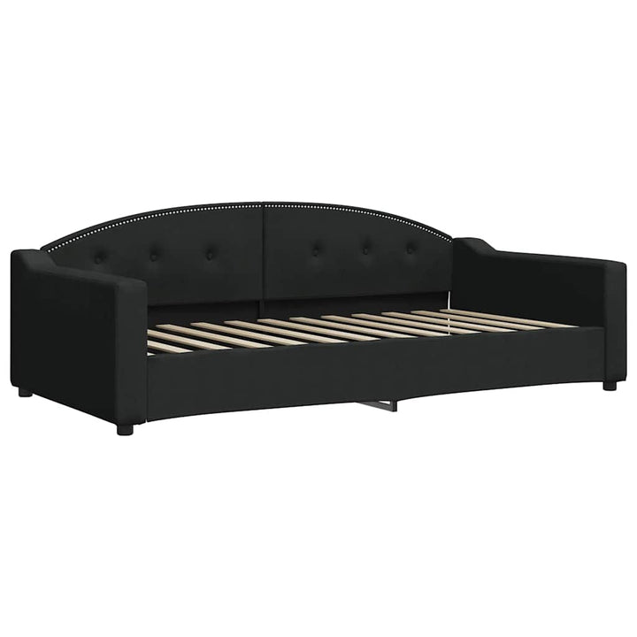 daybed med madras 100x200 cm stof sort
