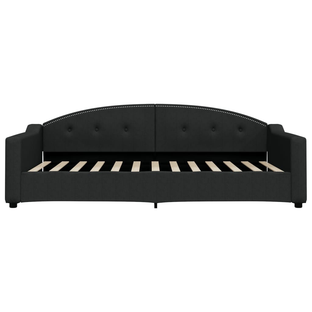 daybed med madras 100x200 cm stof sort