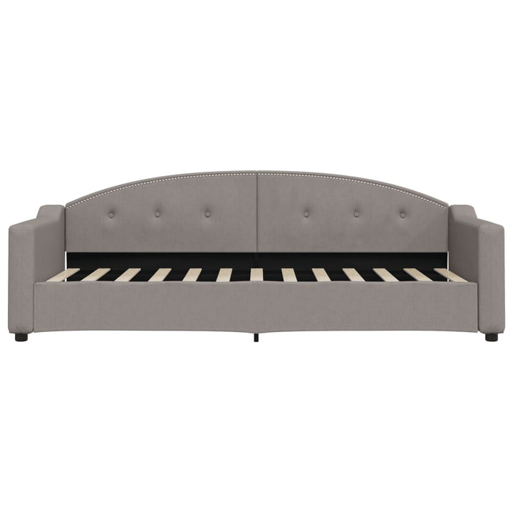 daybed med udtræk 80x200 cm stof gråbrun