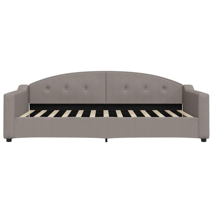 daybed med udtræk 100x200 cm stof gråbrun
