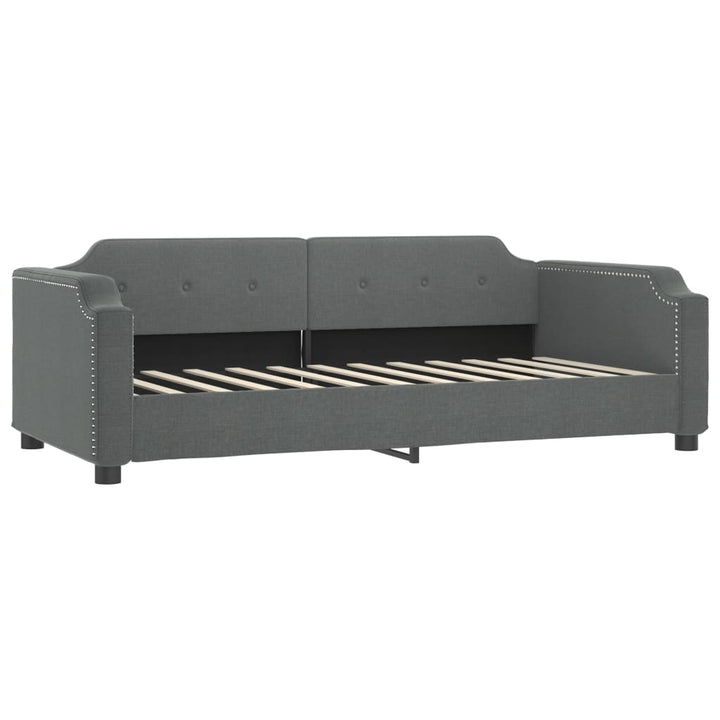 daybed med madras 80x200 cm stof mørkegrå