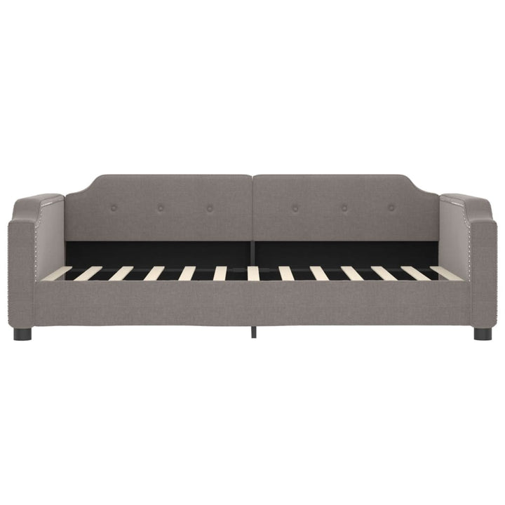 daybed med madras 100x200 cm stof gråbrun