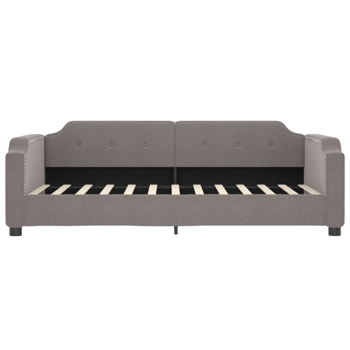 daybed med udtræk 90x200 cm stof gråbrun