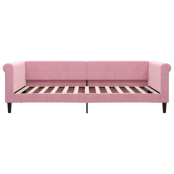 daybed med madras 100x200 cm velour pink