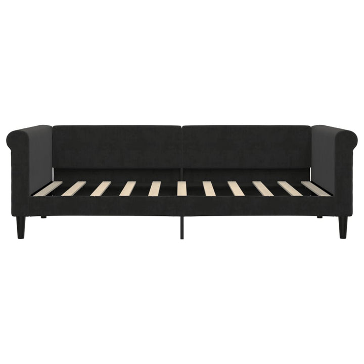 daybed med madras 90x190 cm velour sort