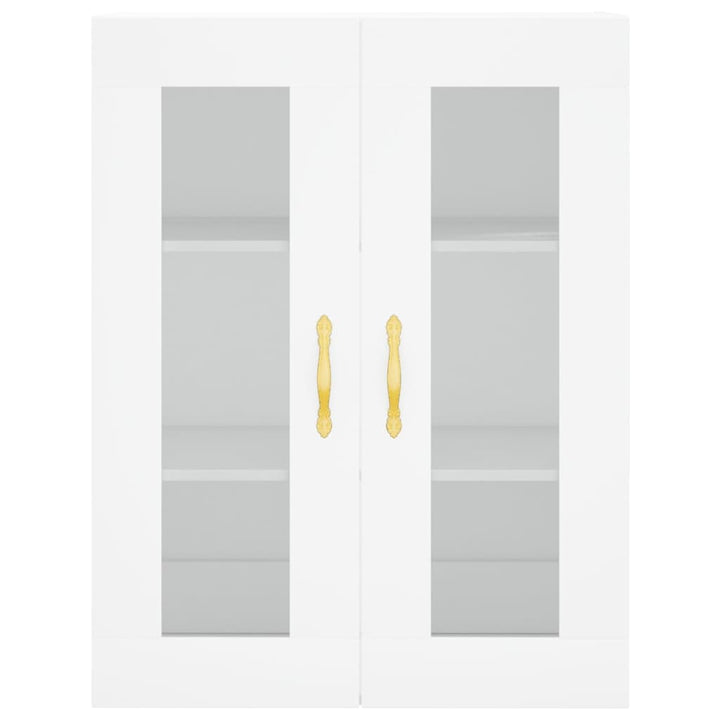 vægskabe 2 stk. konstrueret træ hvid