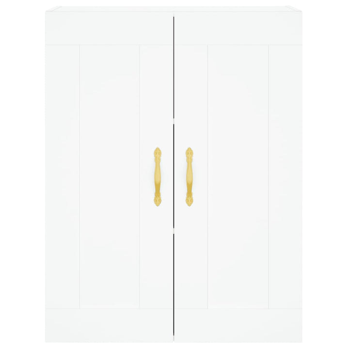 vægskabe 2 stk. konstrueret træ hvid