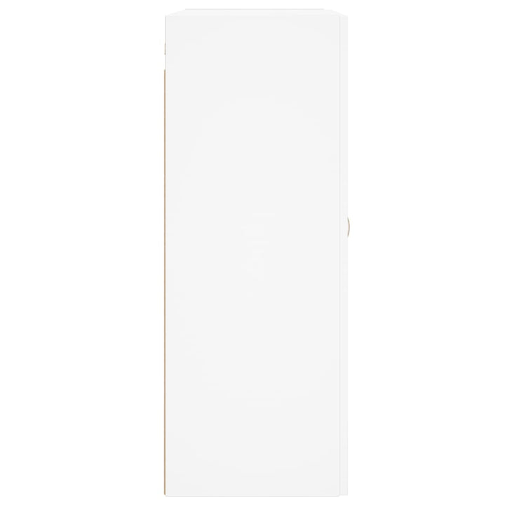 vægskabe 2 stk. konstrueret træ hvid