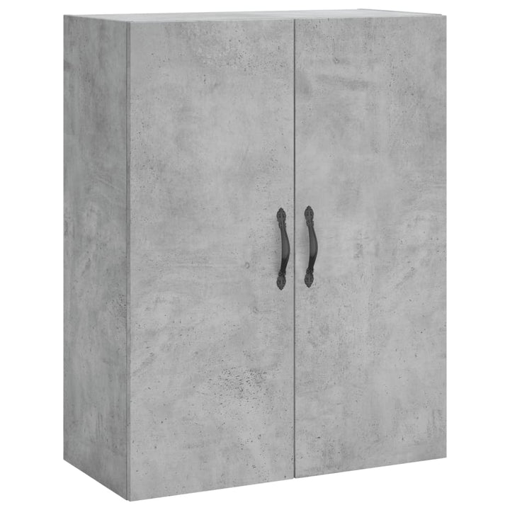 højskab 69,5x34x180 cm konstrueret træ betongrå