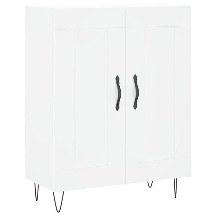 højskab 69,5x34x180 cm konstrueret træ hvid