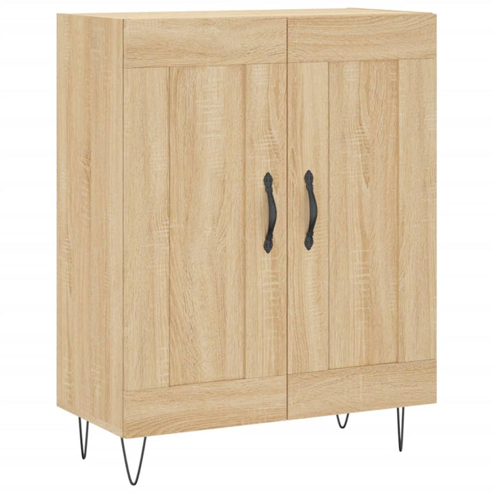 højskab 69,5x34x180 cm konstrueret træ sonoma-eg